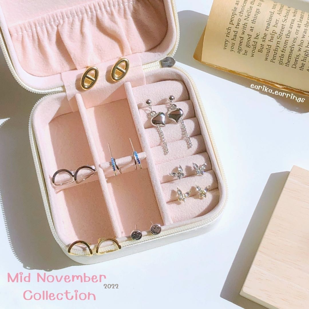 earika.earrings - ต่างหูเงินแท้ S92.5 คอลเลคชั่นกลางเดือนพฤศจิกายน 2022 (1) เหมาะสำหรับคนแพ้ง่าย