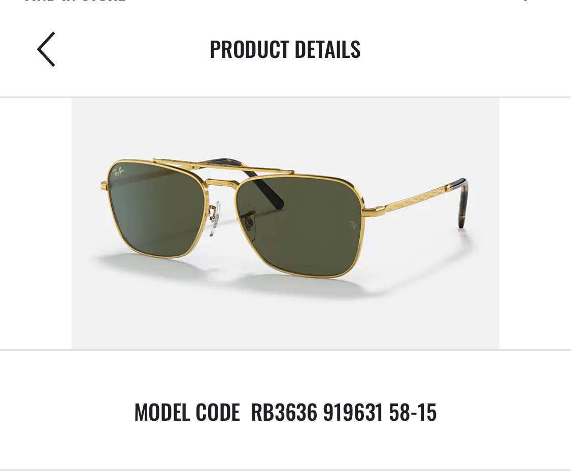 RAYBAN RB3636 919631 58-15 (A108)