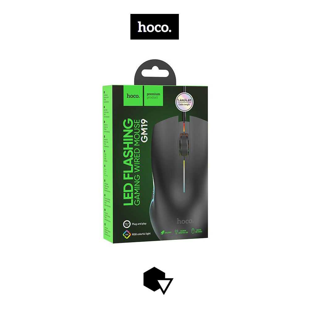 Hoco GM19 – เม้าส์ Gaming RGB Colorful