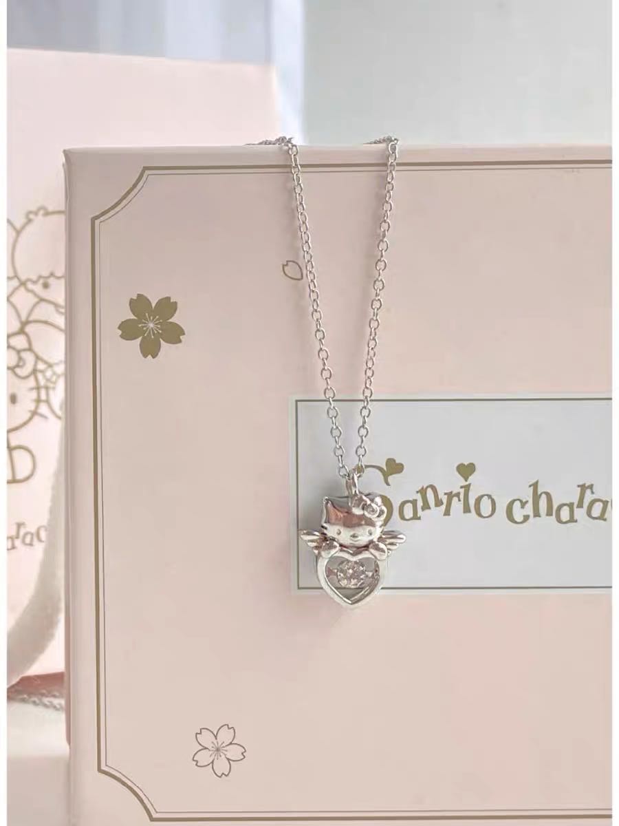 [Pre] สร้อยคอเงินคิตตี้ hello kitty