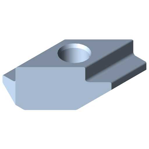 T-Slot Nut 8 Zn M3, bright zinc - 0.0.373.59