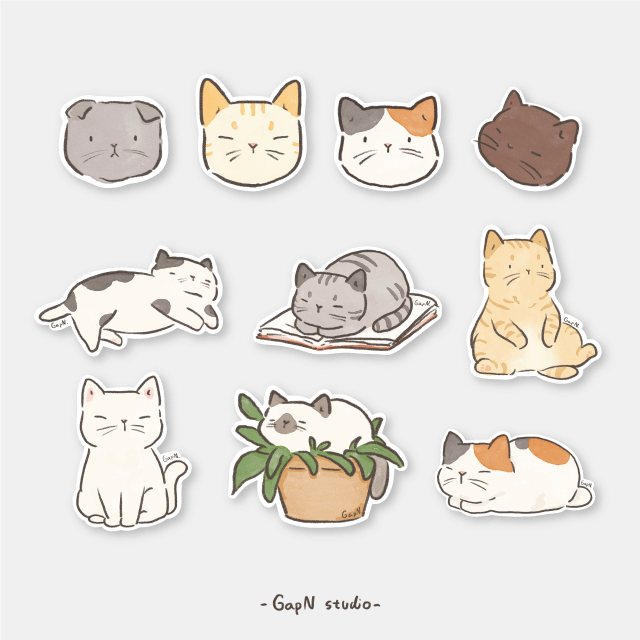 Cat stickers