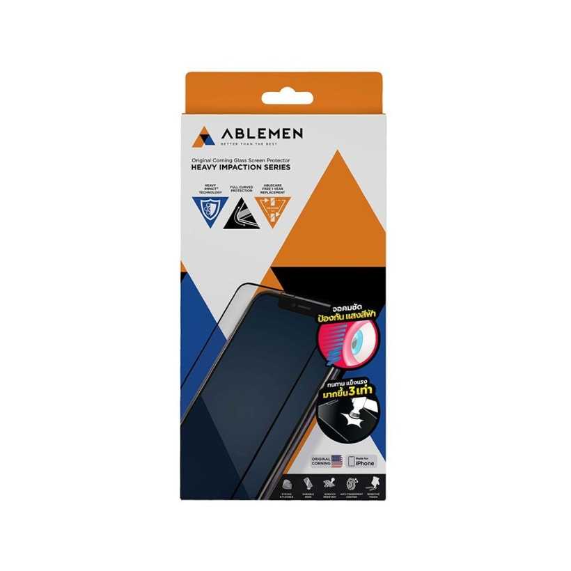 ฟิล์มกระจก iPhone 14 Ablemen blue light cut full protection film for iphone 14 black