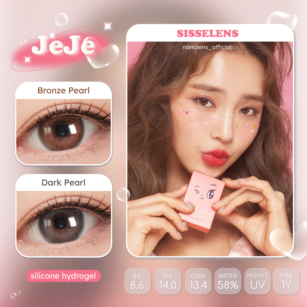 🍑Sisse Lens รุ่น JeJe เลนส์รายปี ค่าสายตา 0.00 ถึง -5.00