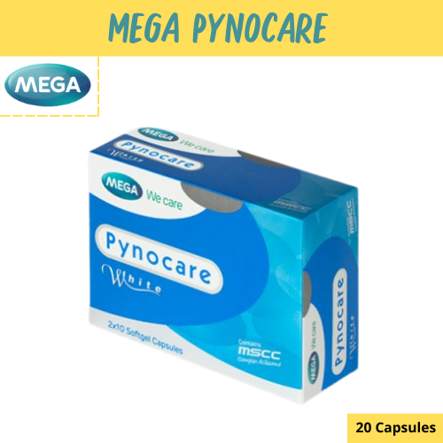 Mega We Care Pynocare White บรรจุ 20 แคปซูล เมก้าวีแคร์ ไพโนแคร์ไวท์