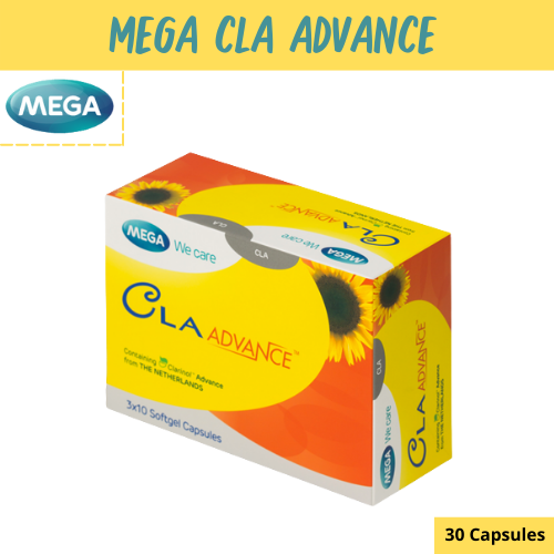 Mega We Care CLA Advance 1000mg 30เม็ด เมก้า ซี แอล เอ แอดวานซ์ 1000 มก. ลดน้ำหนัก กระชับสัดส่วน