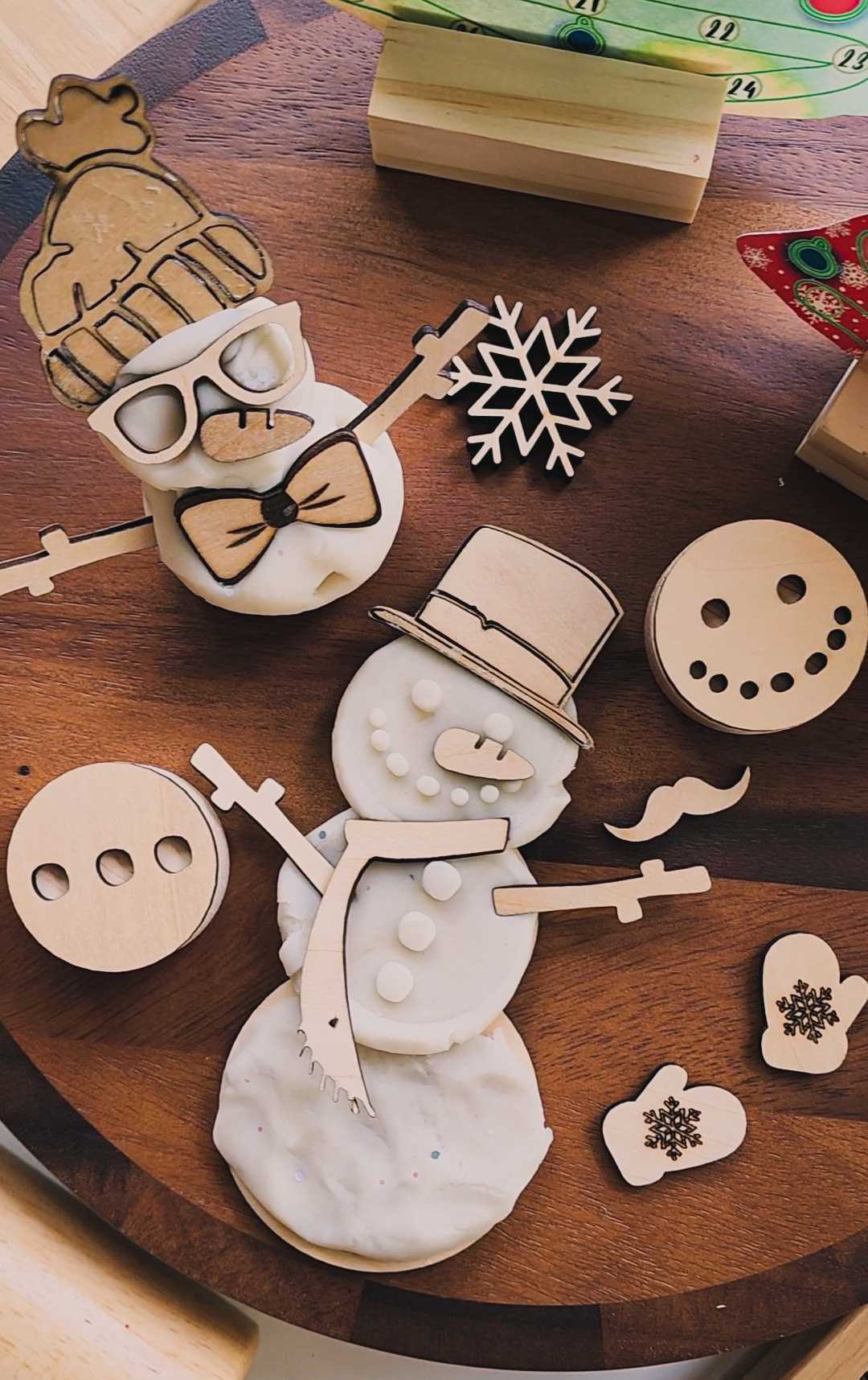 Build your snowman playdough kit - christmas festival limited time offer