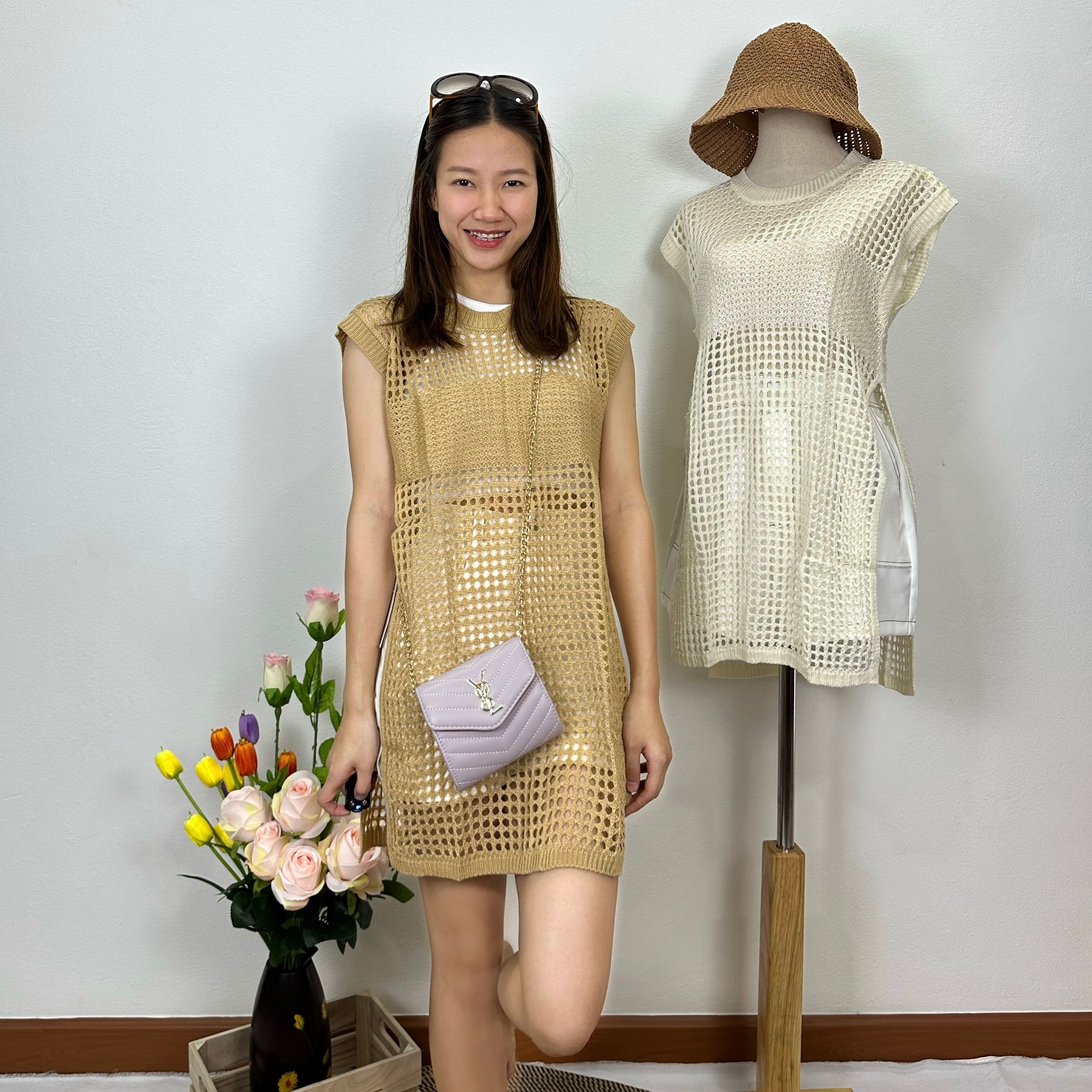 เสื้อคลุมยาว ไหมพรม