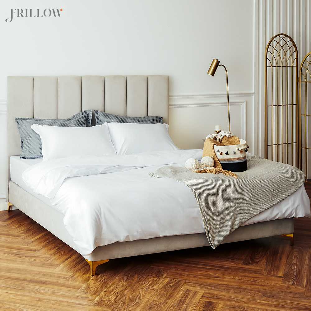 Frillow Prestige Collection ปลอกหมอนหนุน 800TC Smart Cotton Silk สี White