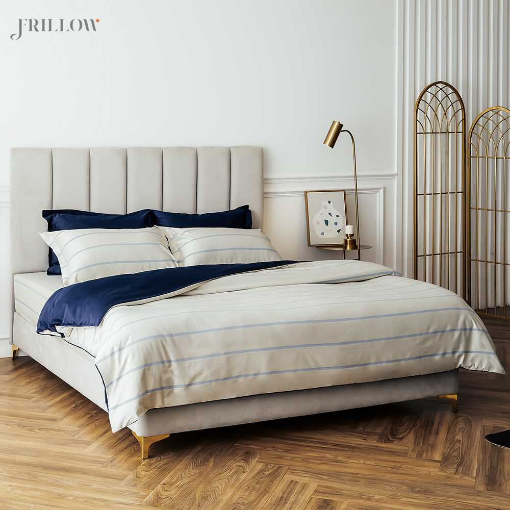 Frillow Prestige Collection ปลอกหมอนหนุน 800TC Smart Cotton Silk สี White Dawn