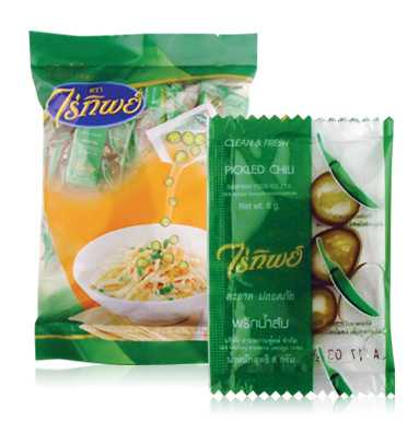 พริกน้ำส้ม (เขียว) ตราไร่ทิพย์ 20 แพ็ค/แพ็ค50ซอง