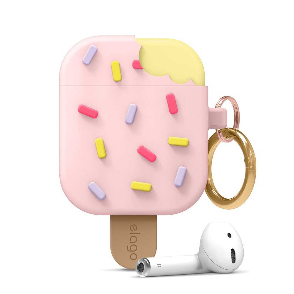 Elago ice cream case for Airpods 1&2 gen , lovely pink