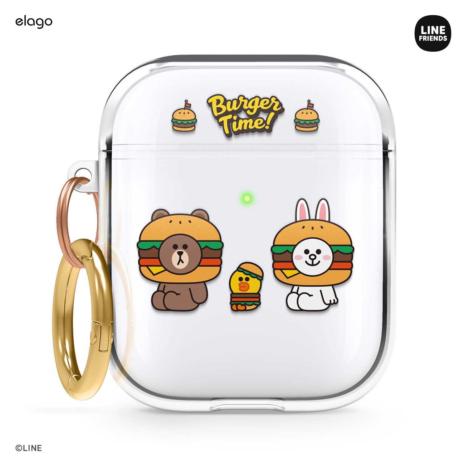 Elago Line Friends Buger Time  Airpods 2 Gen/ Airpods Pro