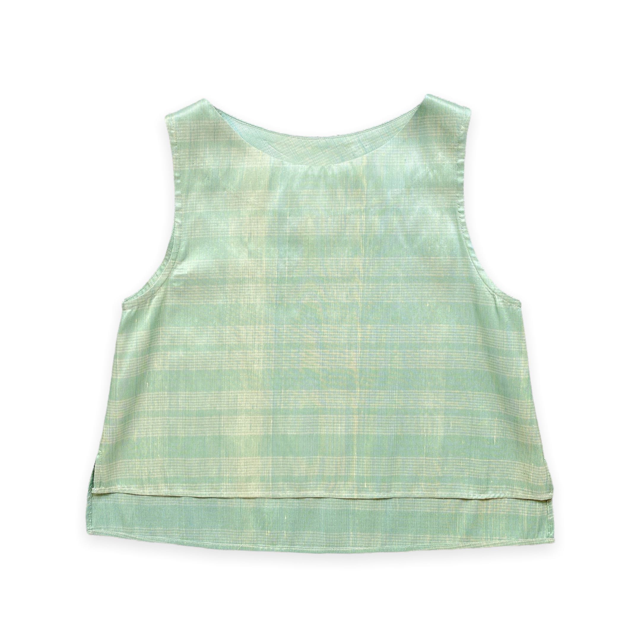 Silk cropped top 02