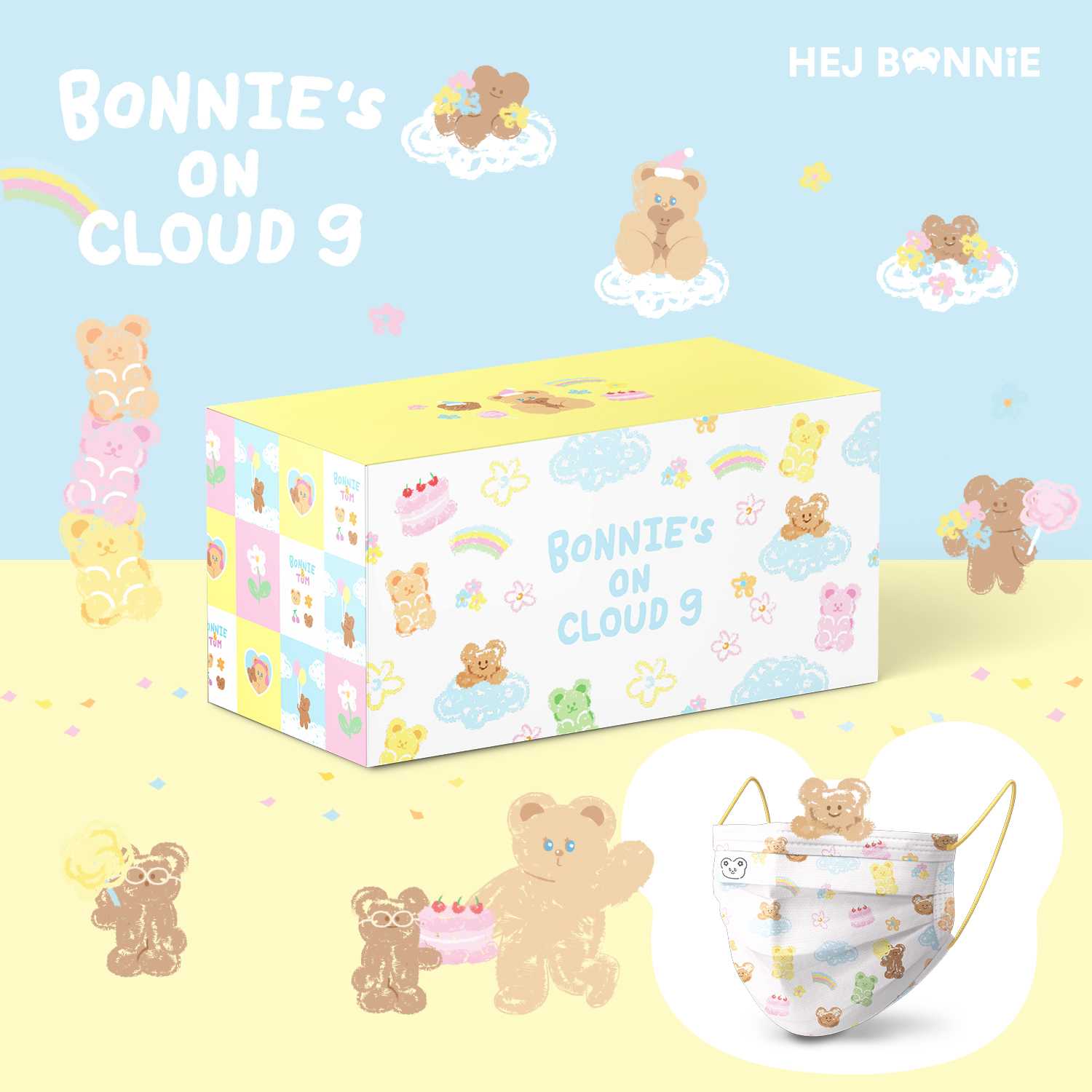 [Sold out] Bonnie on cloud nine Mask l Hej Bonnie Official