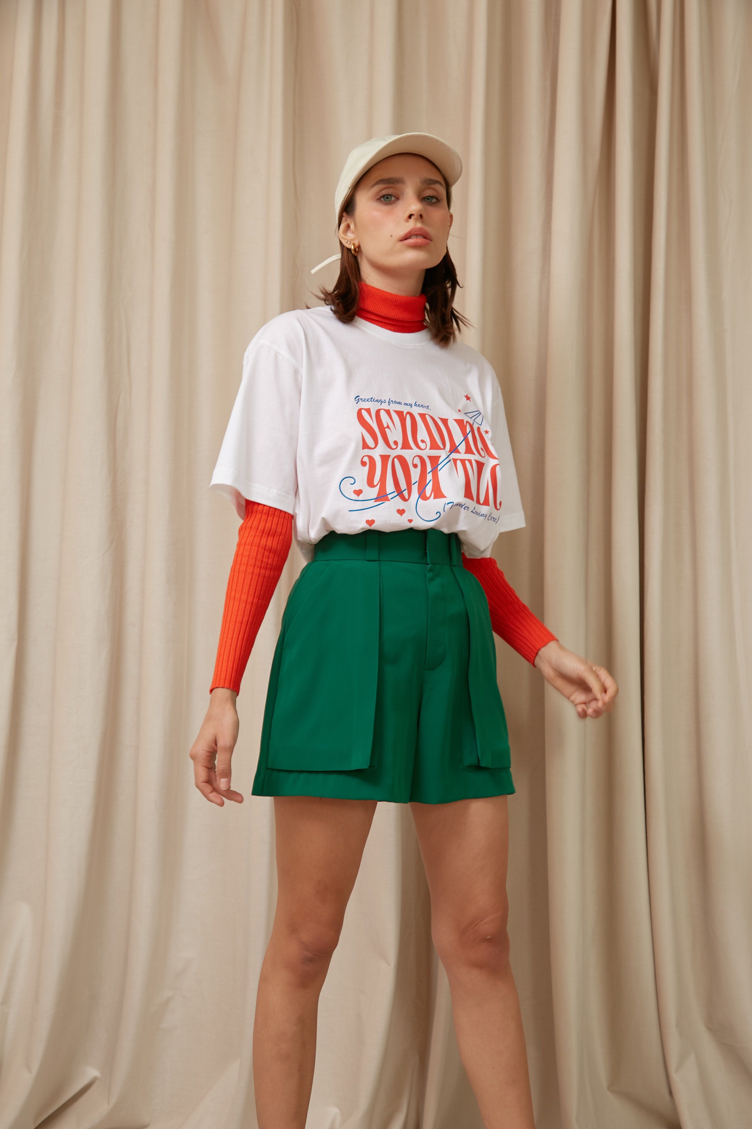 SALE - Scandi Shorts in Vintage Green