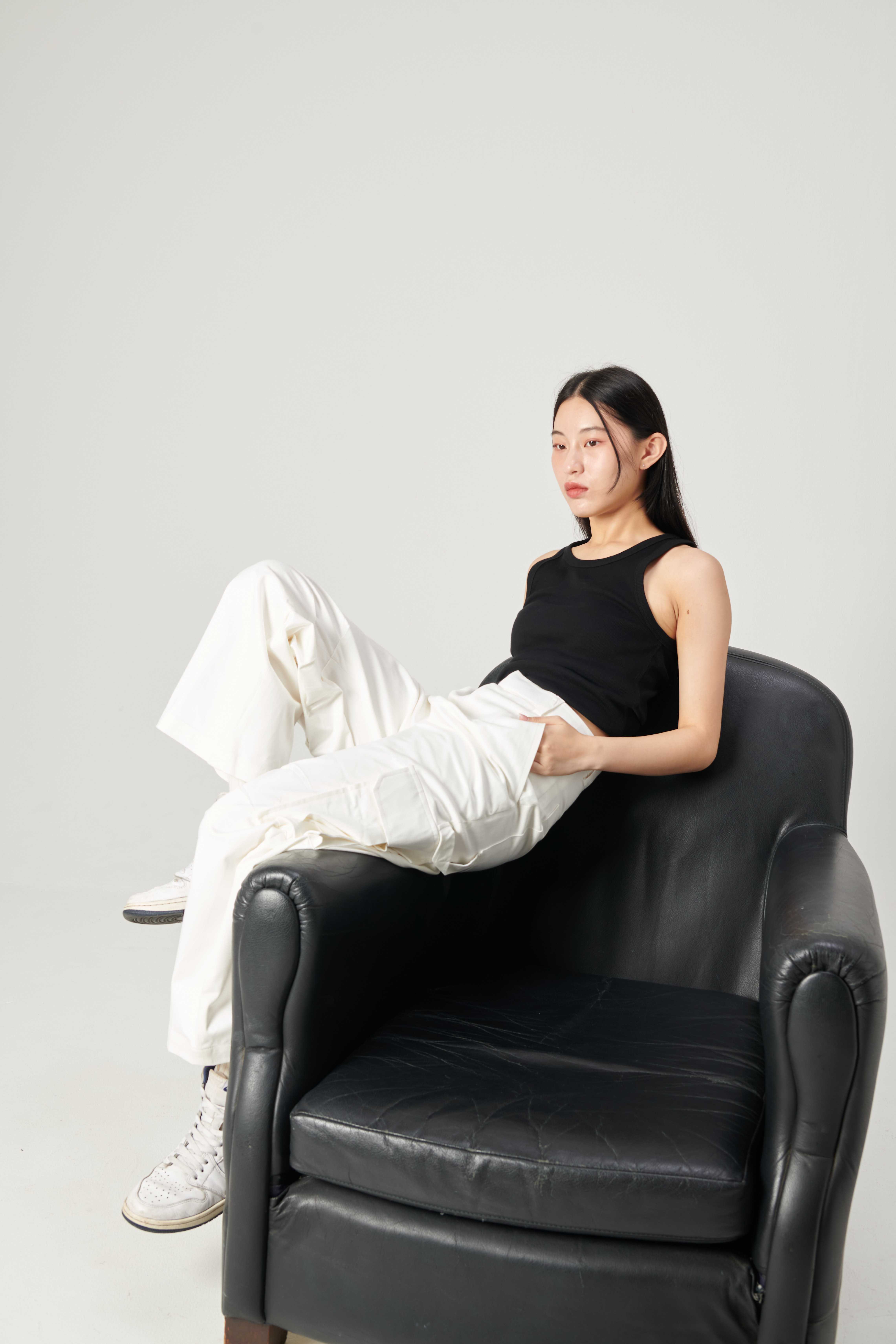Utility Cargo Pants - White