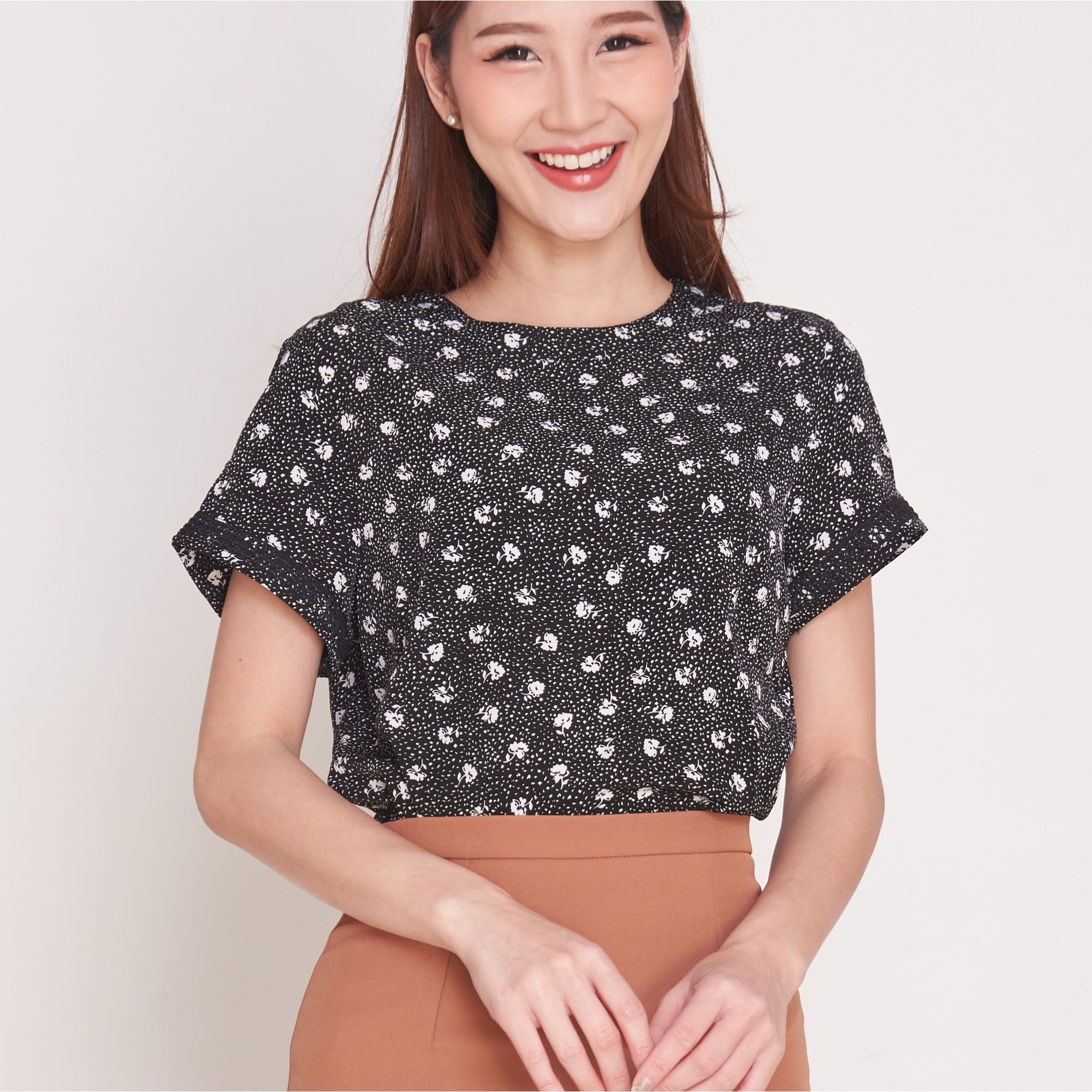 เสื้อ#8323ผ้าลาย