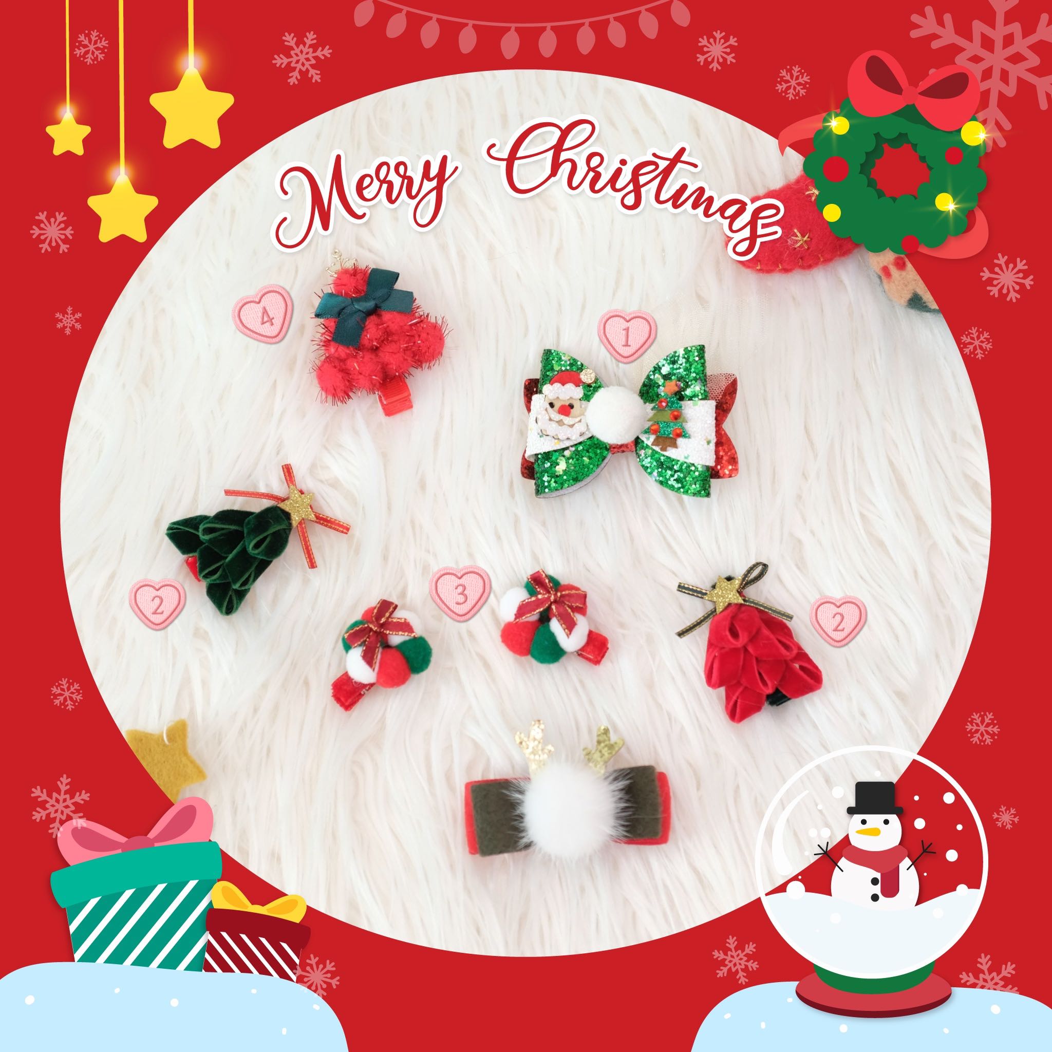🎄 Christmas Hair Clip 🎄