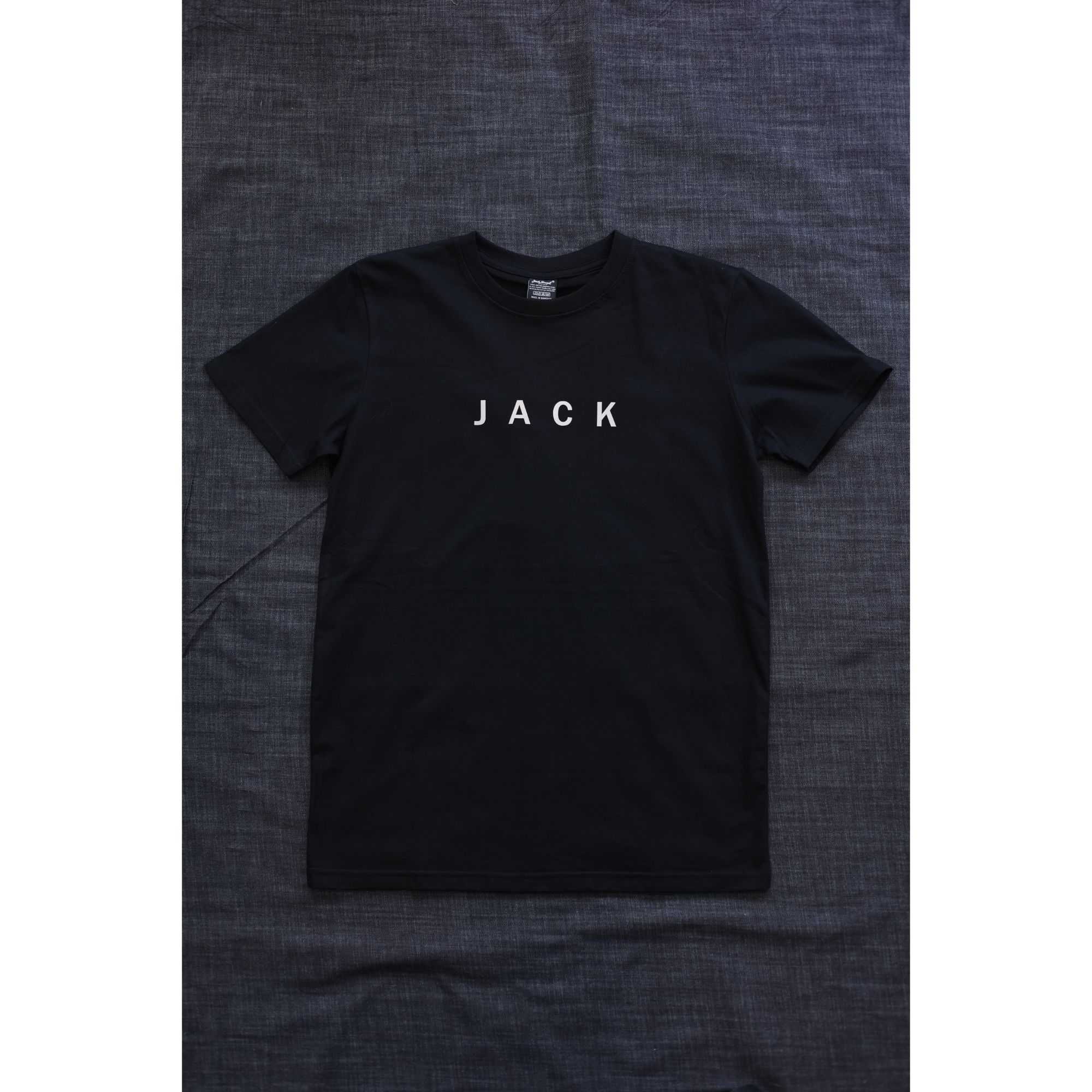 เสื้อยืดคอกลม ลาย JACK รุ่น TJ-JACK/BK เสื้อยืด แจ็ครัสเซล