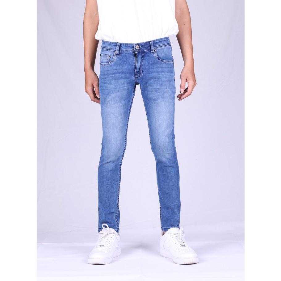 JACK RUSSEL กางเกงยีนส์ผู้ชาย ทรงเดฟผ้ายืด Skinny-Fit รุ่น J-7002 กางเกงยีนส์แจ็ครัสเซล