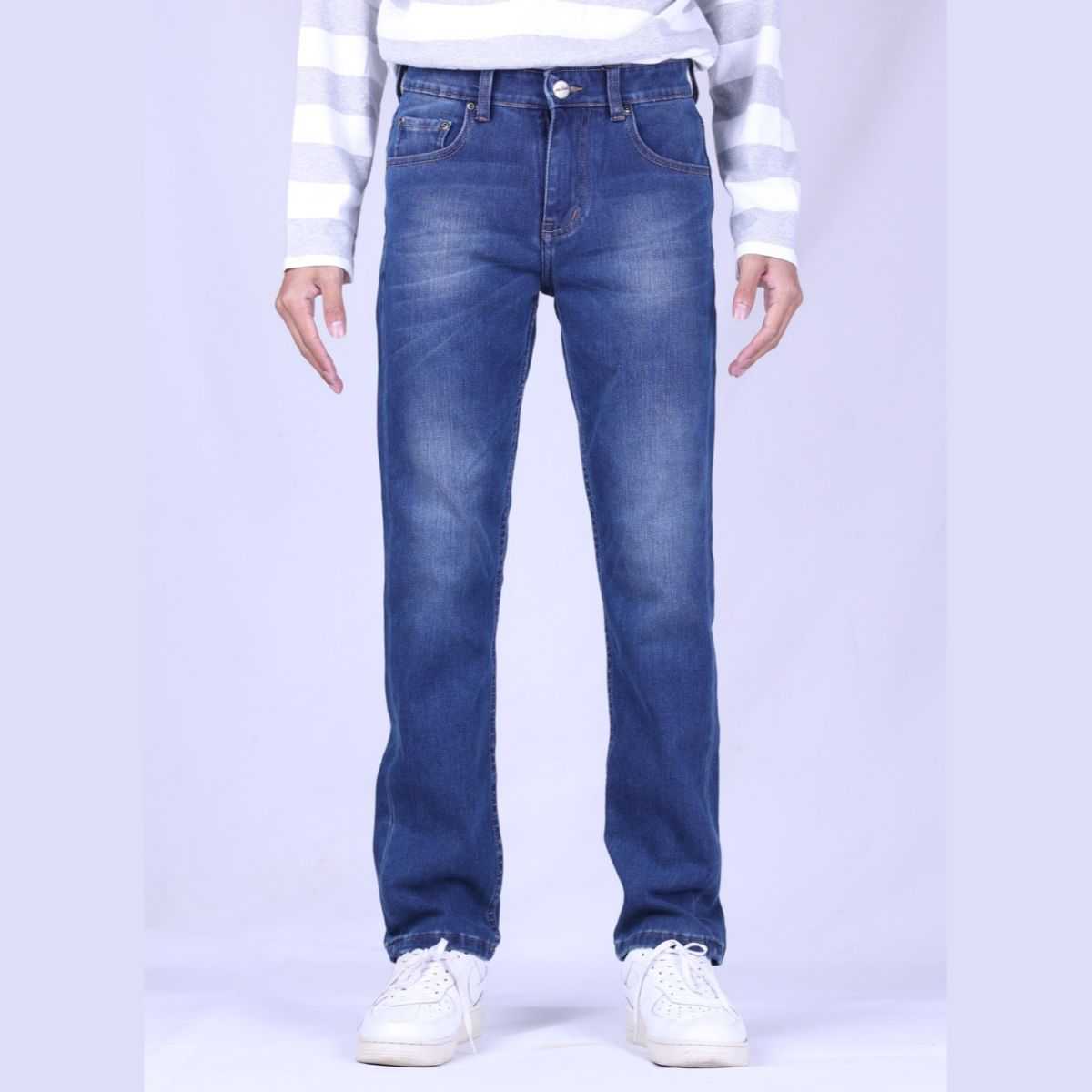 JACK RUSSEL กางเกงยีนส์ผู้ชาย ทรงกระบอกเล็ก Slim Fit รุ่น J-1181 กางเกงยีนส์แจ็ครัสเซล