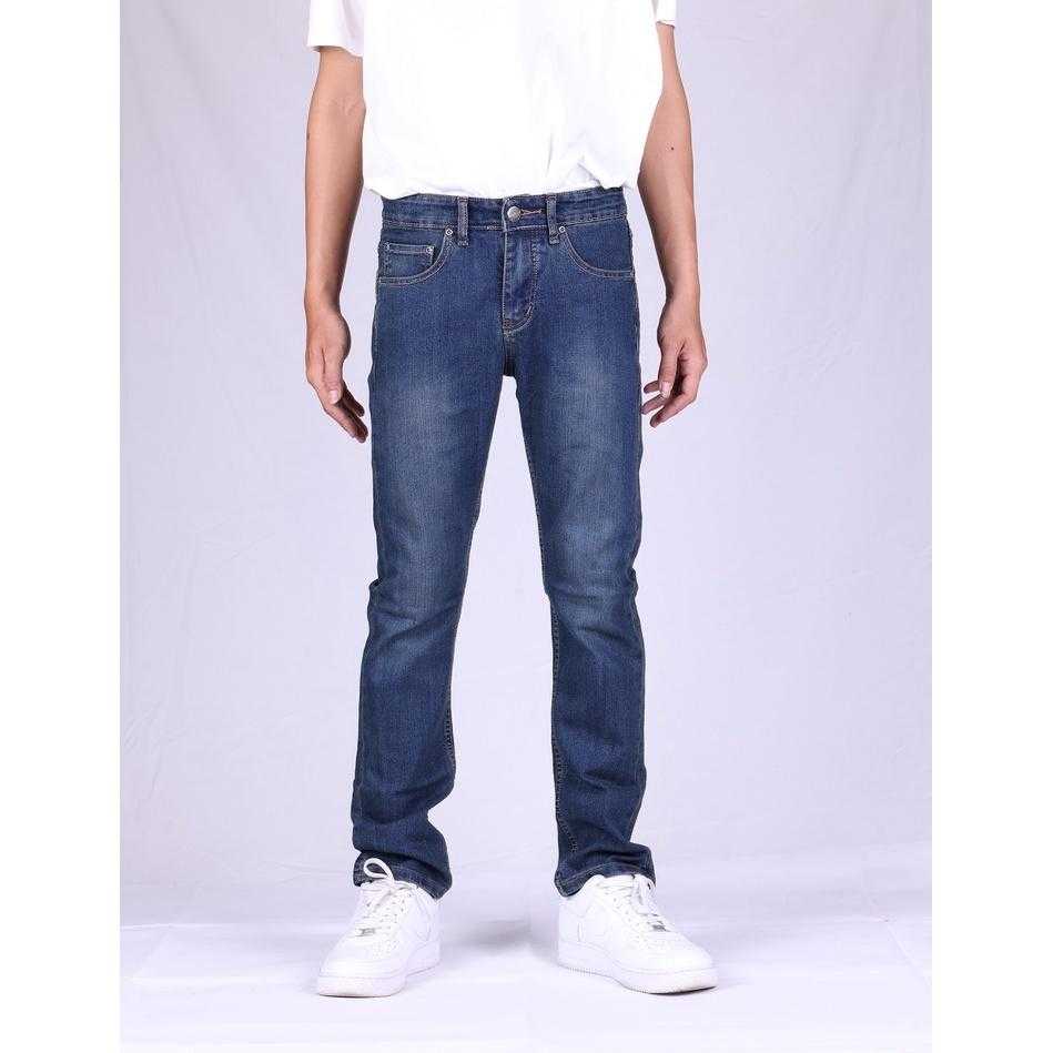 JACK RUSSEL กางเกงยีนส์ผู้ชาย ทรงกระบอก Slim-Fit รุ่น J-1169 กางเกงยีนส์แจ็ครัสเซล