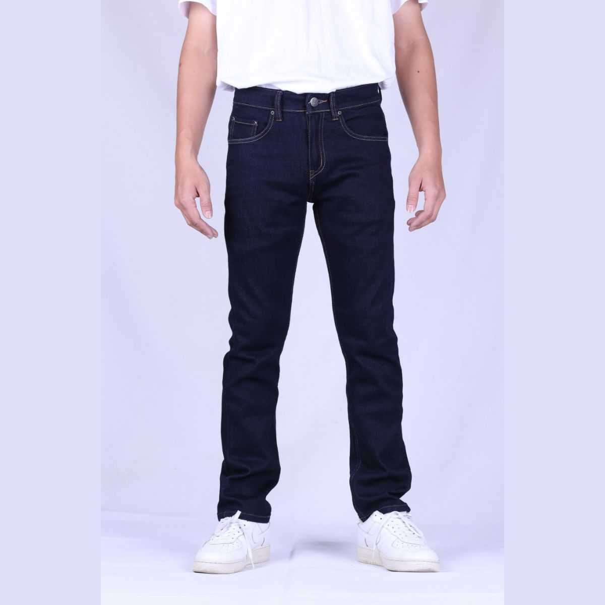 JACK RUSSEL กางเกงยีนส์ผู้ชาย ทรงกระบอกเล็ก รุ่น J-442 Slim-Fit กางเกงยีนส์แจ็ครัสเซล