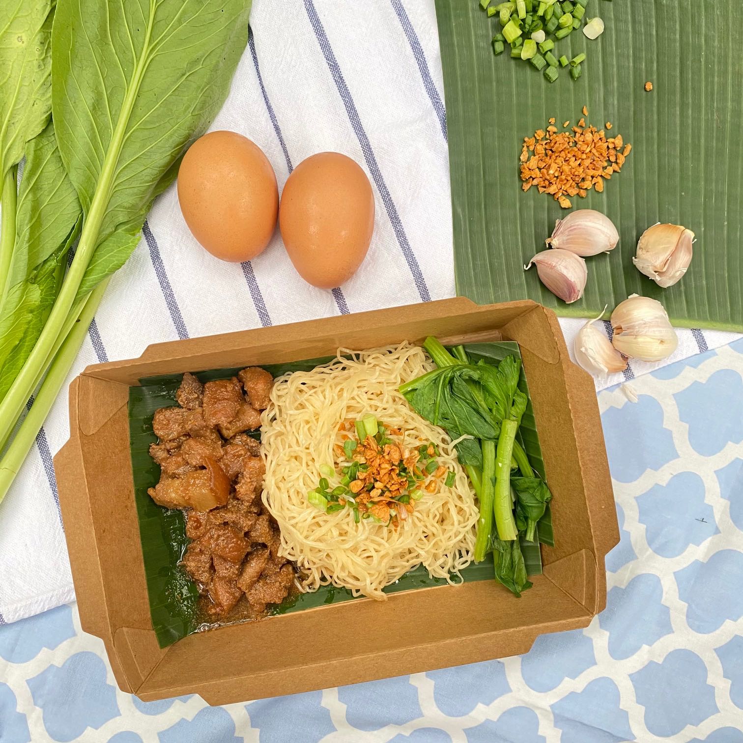 บะหมี่หมูหวาน หมูมันน้อย (Grab express only)