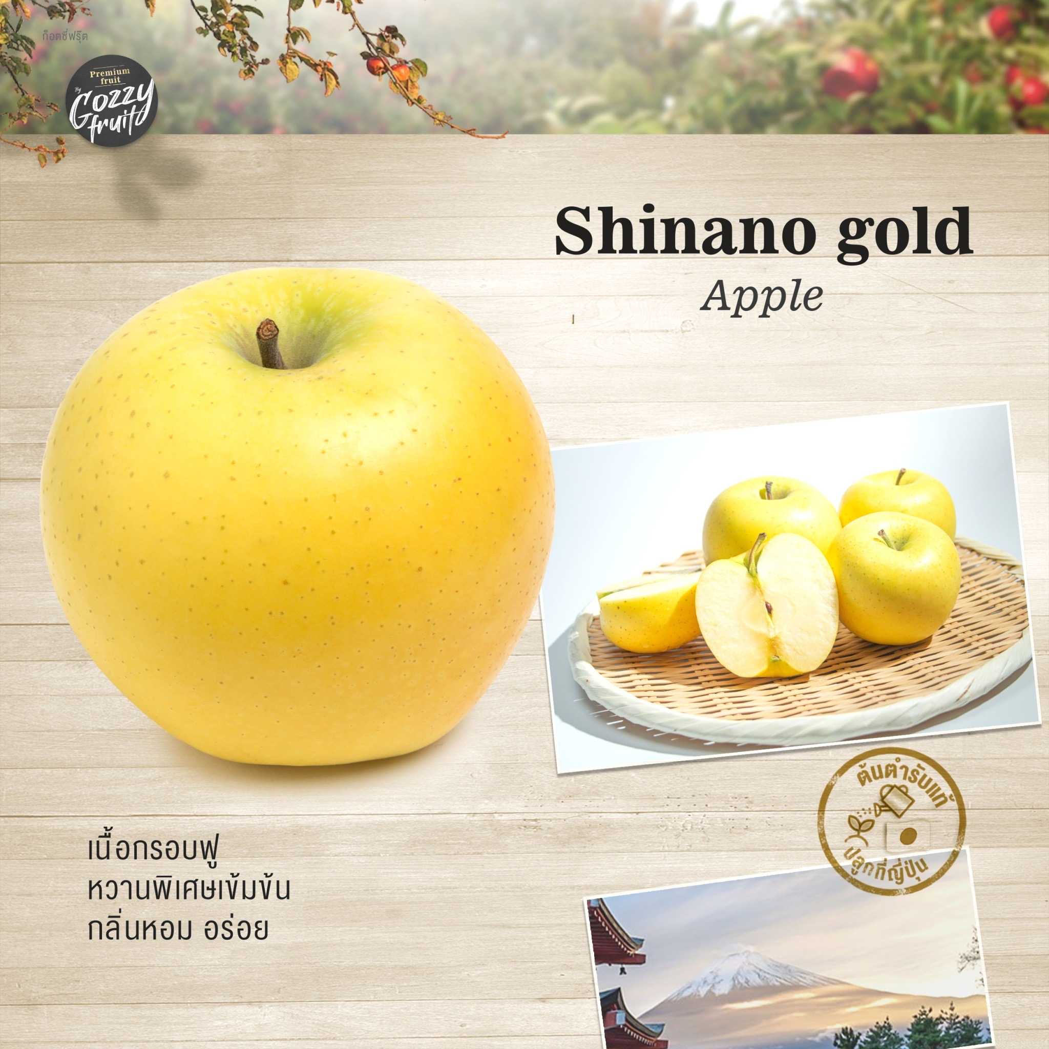 แอปเปิ้ลญี่ปุ่น Shinano gold  ยอดนิยม