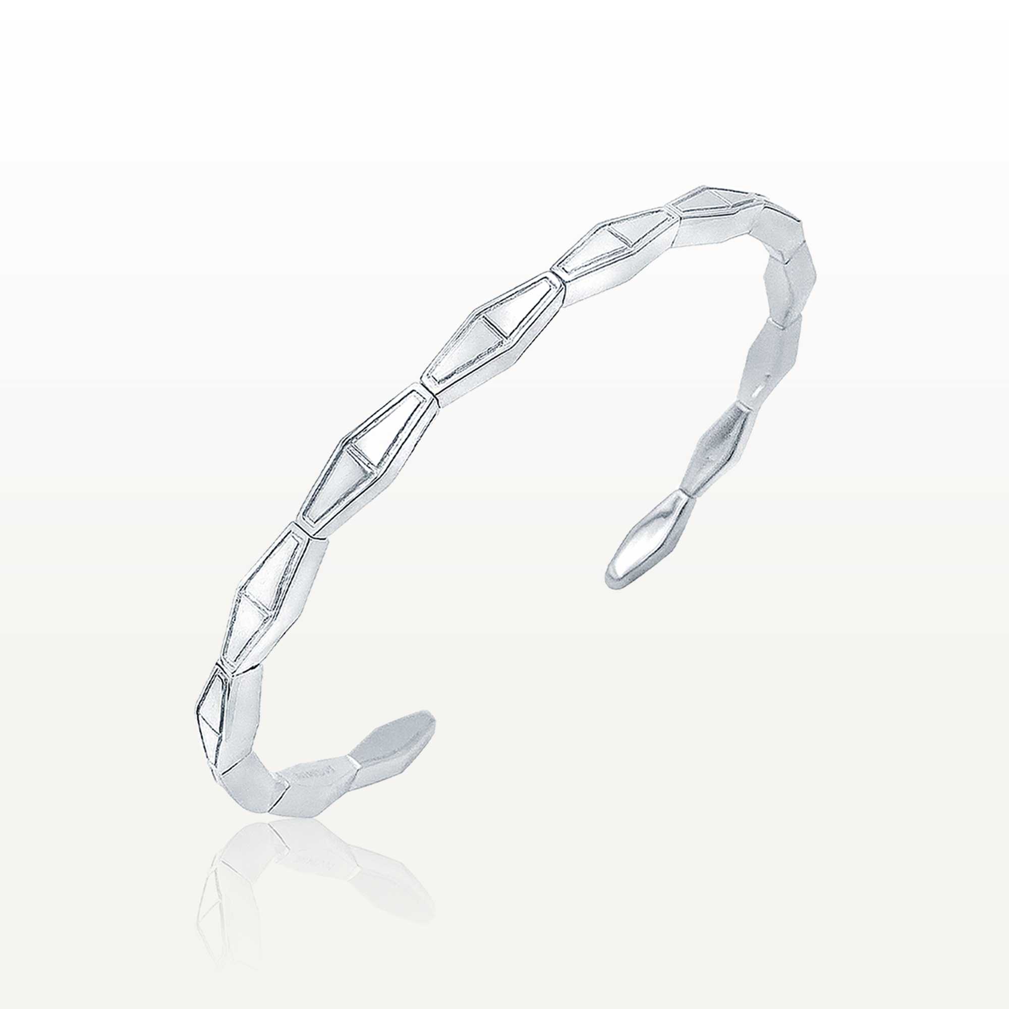 The Facet White Gold Bangle TF-B05