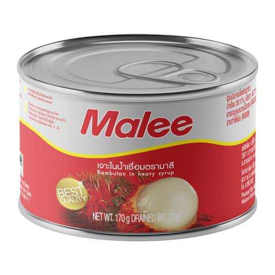 เงาะในน้ำเชื่อม เงาะกระป๋อง ตรามาลี 170g