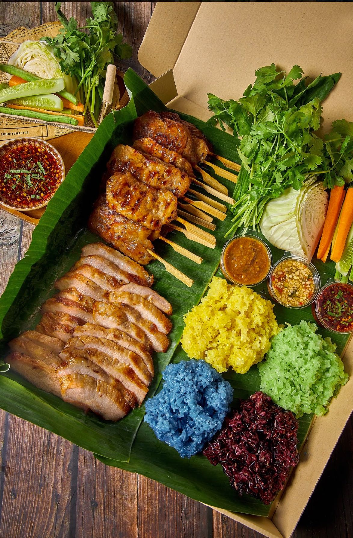 ชุดเหนือหมู |หมูปิ้ง กับคอหมูย่าง| (Grab express only)