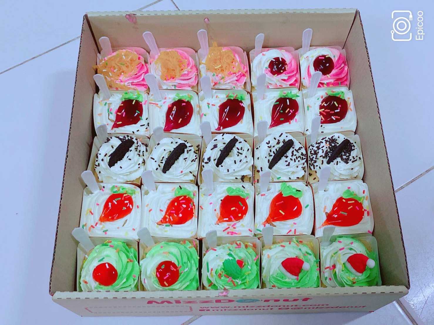 คัพเค้ก(กล่องเล็ก)​(25ชิ้น)​