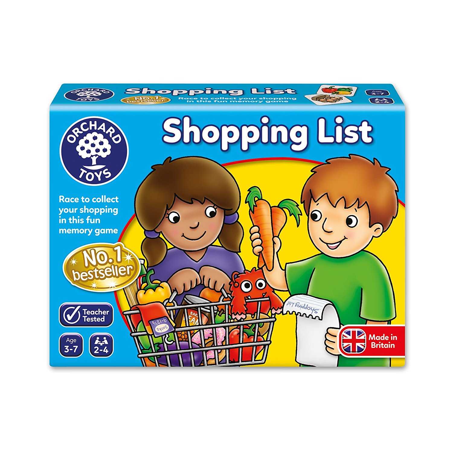 ORCHARD TOYS, Shopping List บอร์ดเกมส์เด็ก เสริมทักษะความจำ การจับคู่ ของแท้จากอังกฤษ ของเล่น 3-7 ปี