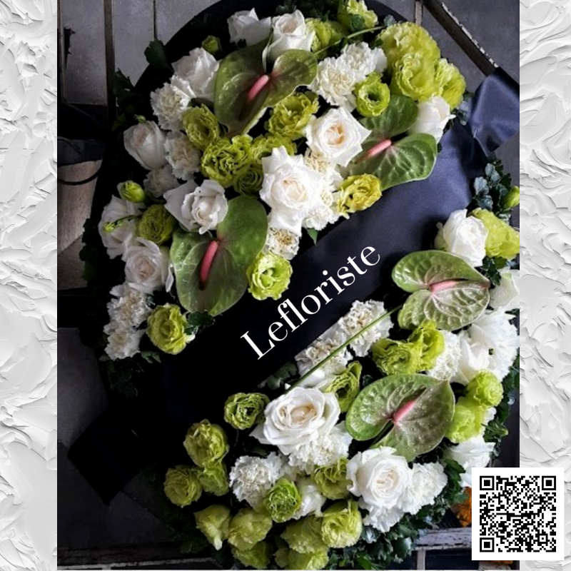 พวงหรีดดอกไม้สด Elegant Tribute 13