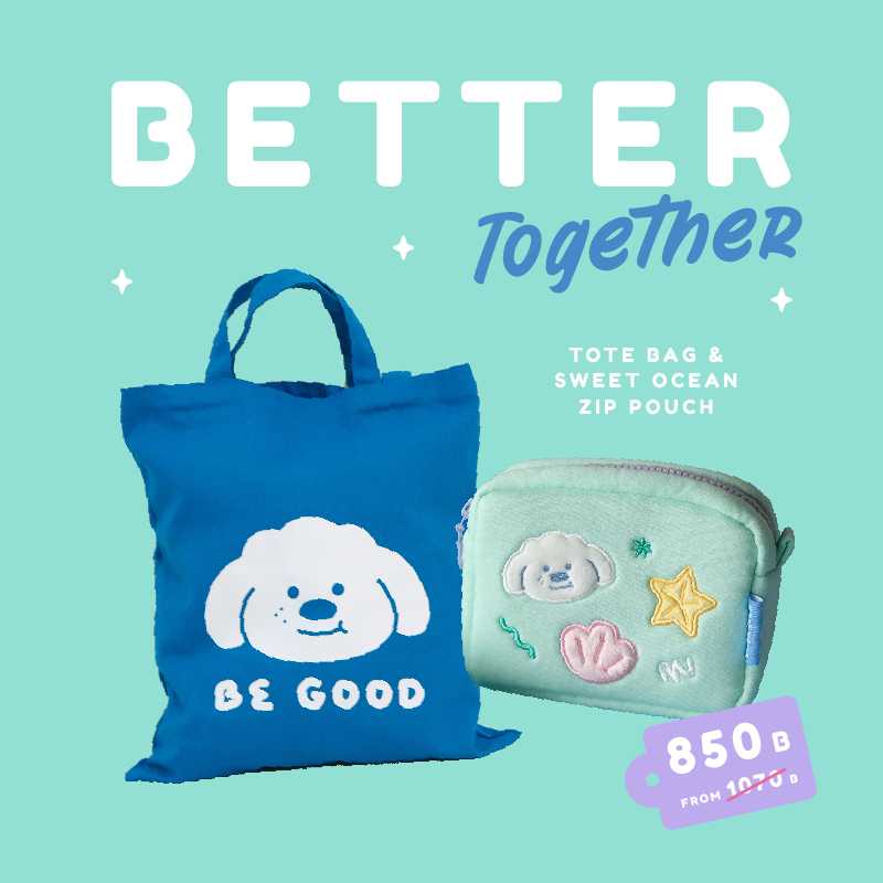 Better Together : Zip Pouch & Tote Bag