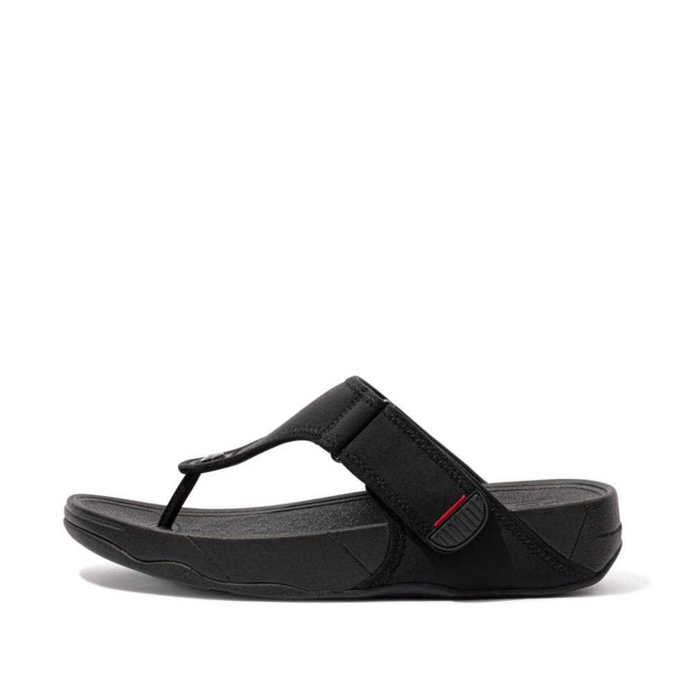 FITFLOP Men's TRAKK II Water-Resistant -Black [M] NEA รองเท้าแตะ ผู้ชาย  ฟิตฟลอป แท้ EJ03