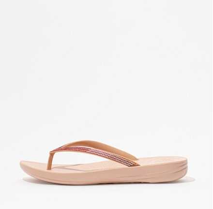 FITFLOP Women's IQUSHION Ombré Sparkle  -Beige [W] NEA รองเท้าแตะ ผู้หญิง ฟิตฟลอป  แท้ DG5