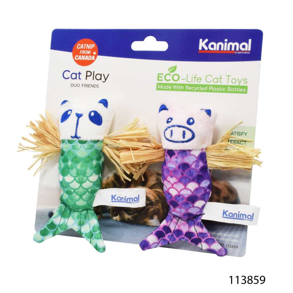 Kanimal Eco-Life Cat Toy ของเล่นแมว รุ่น Duo Friends  สำหรับแมวทุกสายพันธุ์  (2 ตัว/แพ็ค)