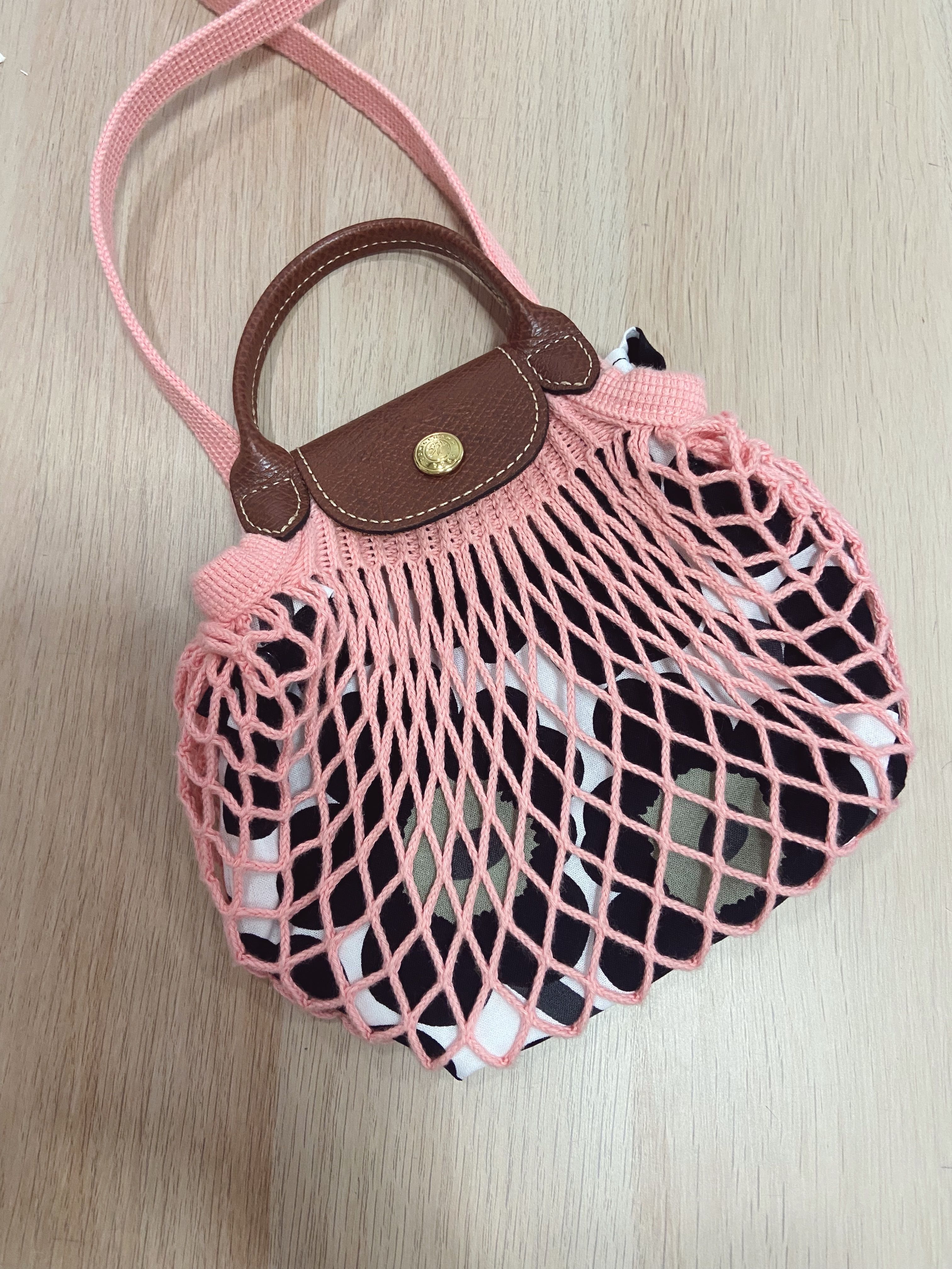 Bag in Bag กระเป๋าไส้ในไซส์ XS 🧺สีดำ  ผ้าmarimekkoแท้📌 Pre-order จัดส่งหลังจากกดสั่ง 7-10วัน