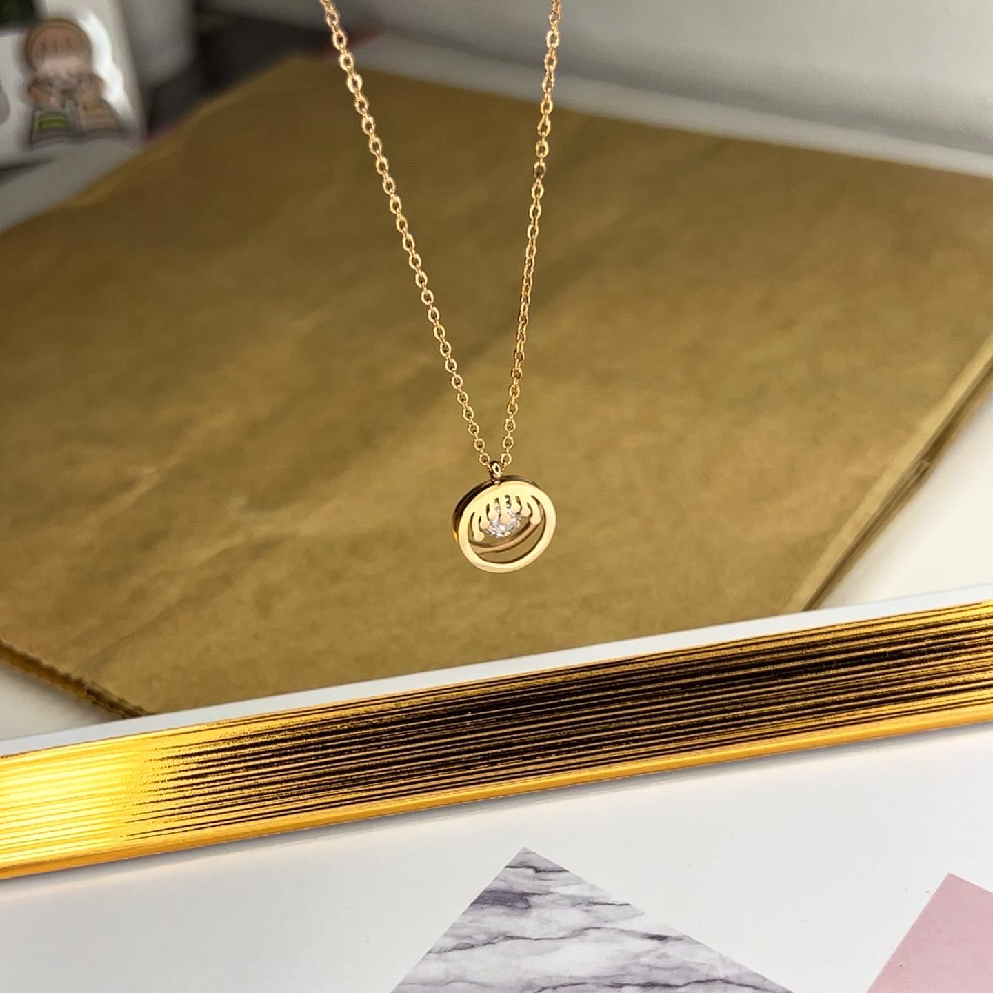 necklace คริสตัลน่ารักมากกก