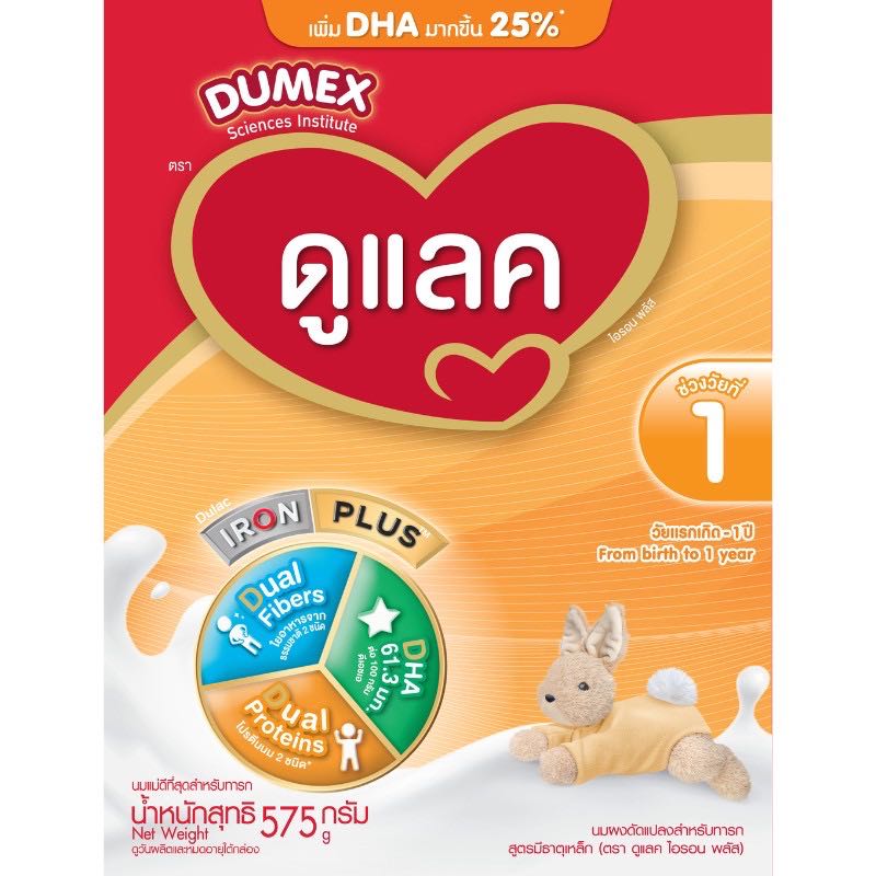 นมผงสำหรับเด็กทารกแรกเกิด - 1 ปี  500 กรัม (แบ่งถุง)