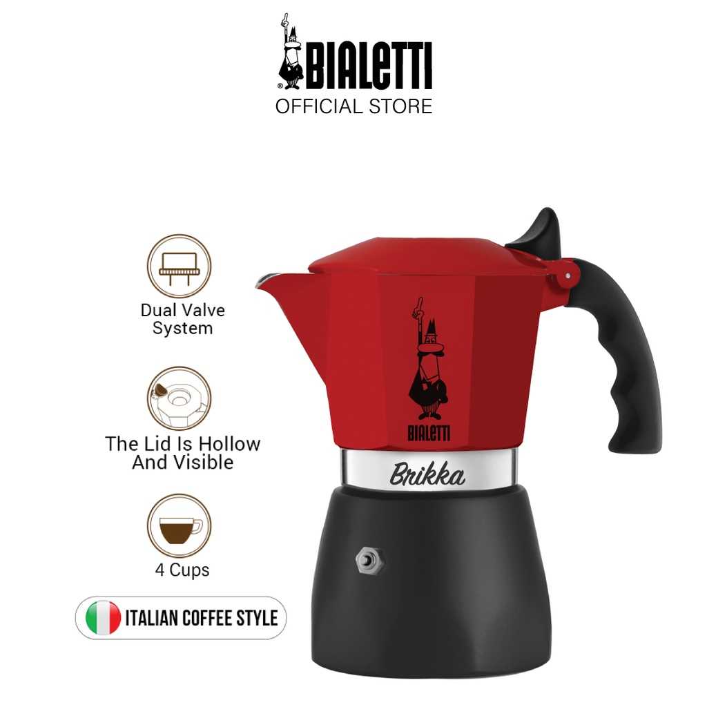 Bialetti Brikka Red Colour