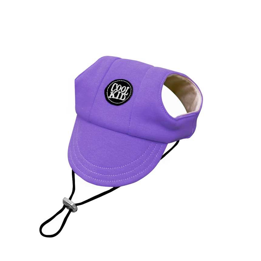 หมวกหมาแมว - หมวก cool kid ( S/M/M2/L/XL ) สีม่วง