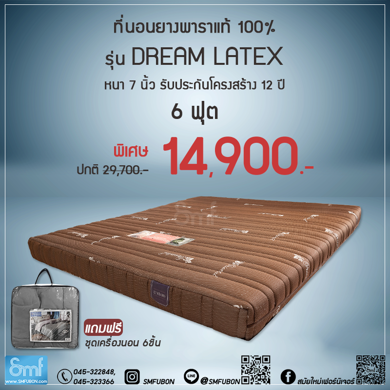 ที่นอนยางพารา รุ่น Dream Latex
