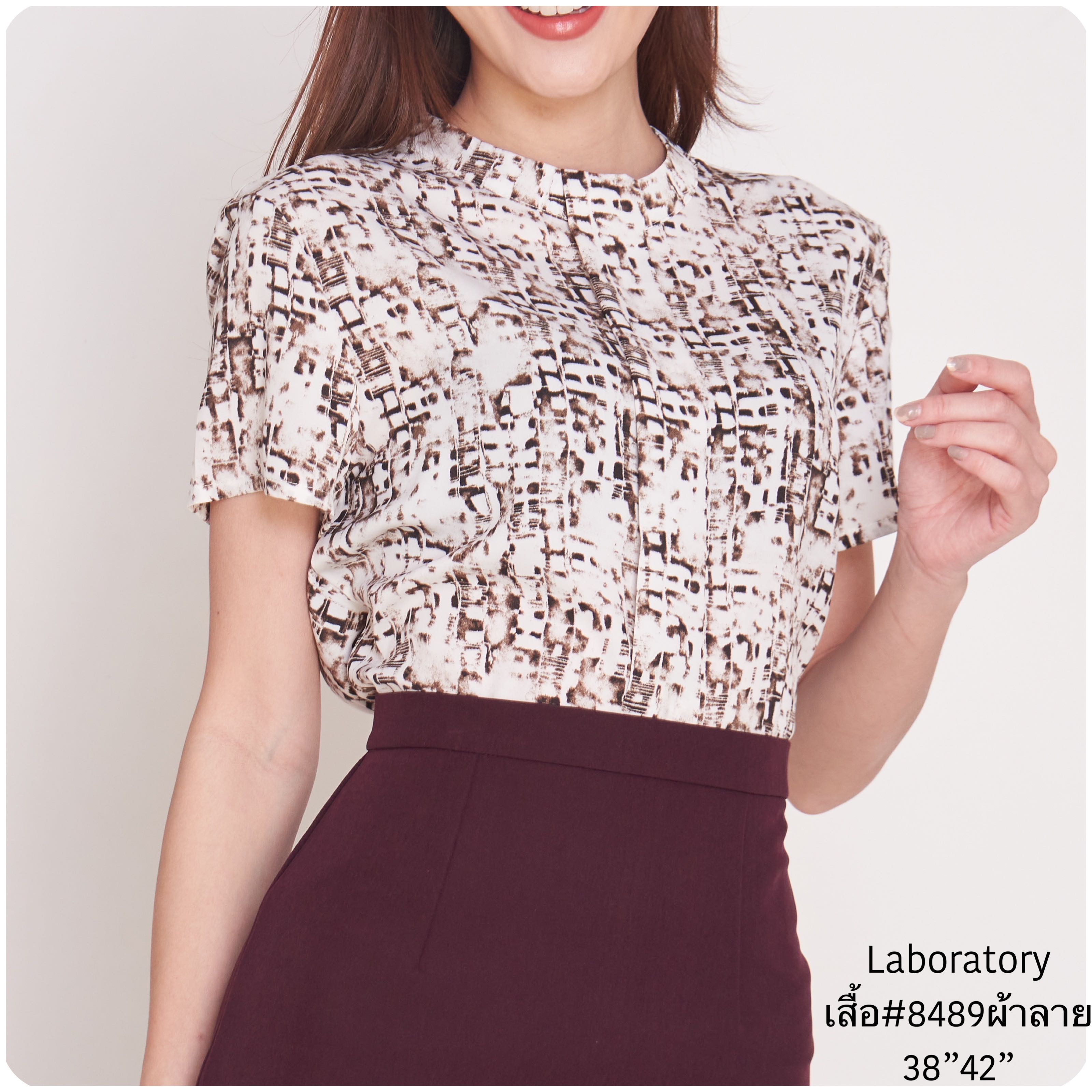 เสื้อ#8489ลายกราฟฟิก