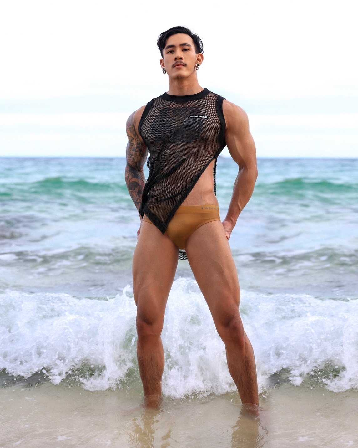 SW006 กางเกงว่ายน้ำ awesome men’s swimwear