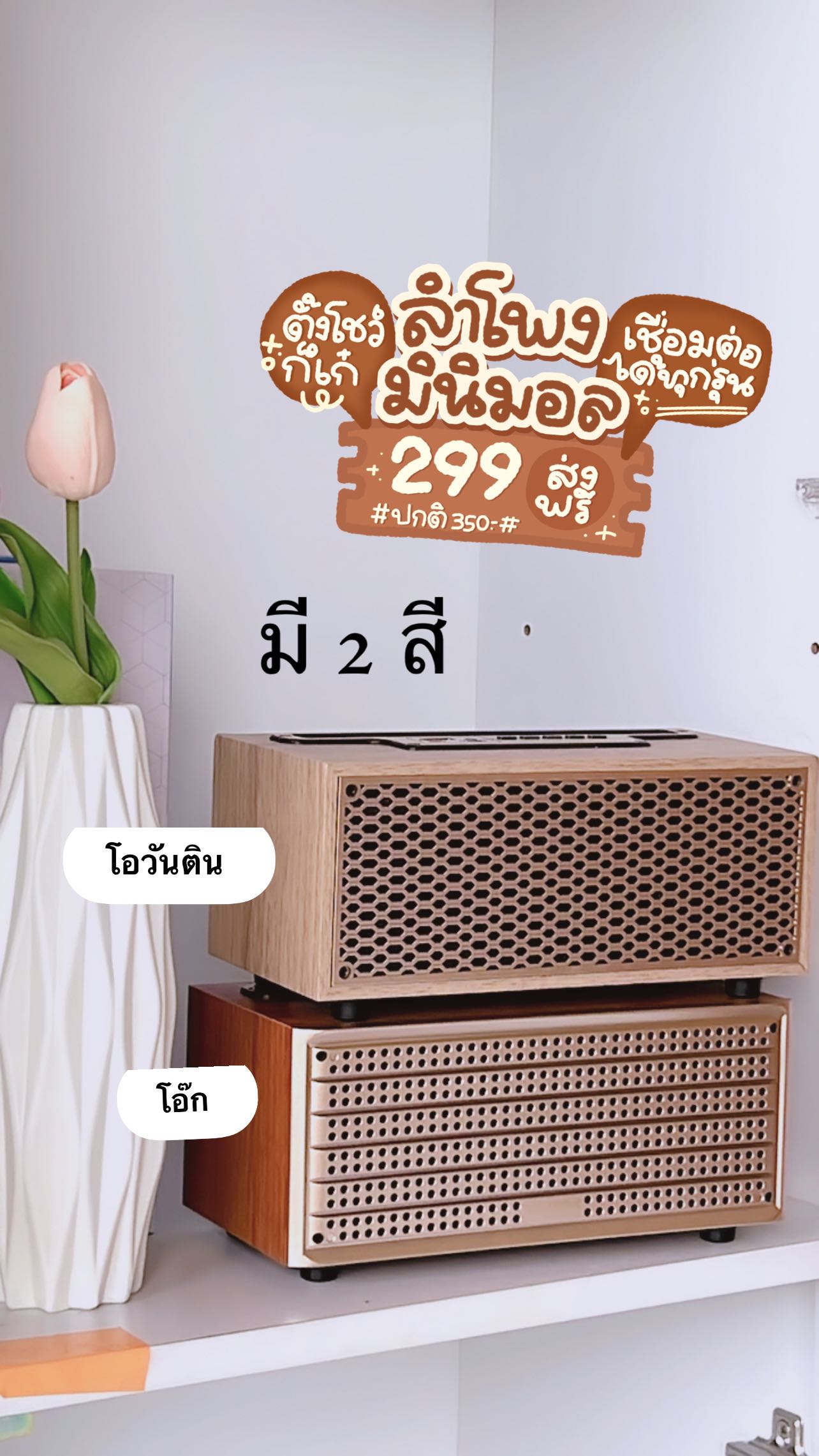 ลำโพงมินิมอล