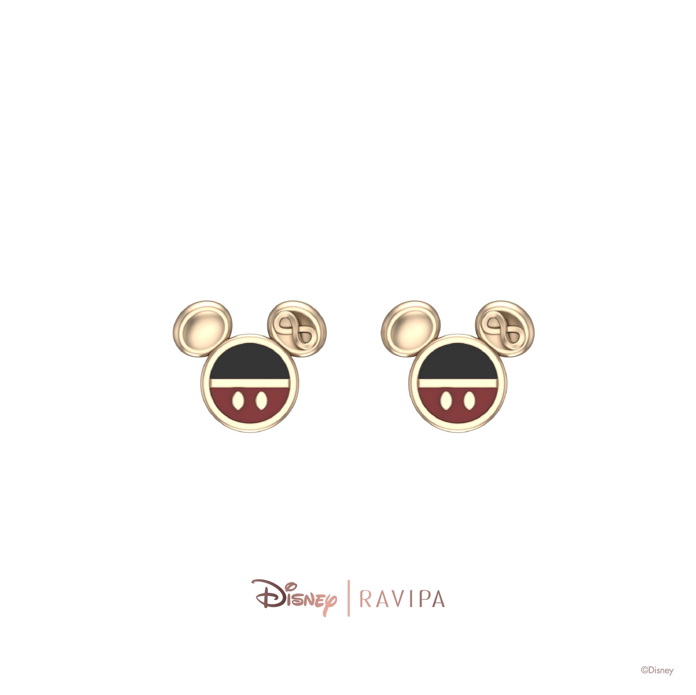 Classic Gold Mickey Mouse Earrings